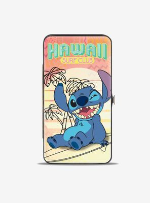 Disney Lilo and Stitch Hawaii Surf Club Hinged Wallet