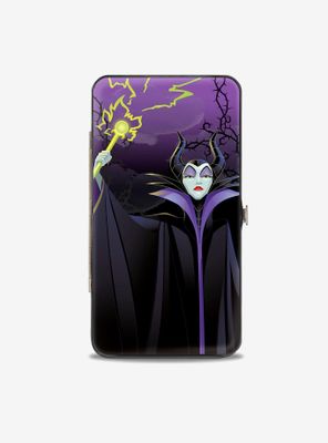 Disney Maleficent Raising Staff Forest of Thorns Pose Hinged Wallet