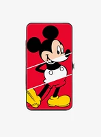 Disney Mickey Mouse Classic Pose The True Original Stripe Hinged Wallet