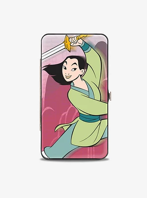 Disney Mulan Sword Action Pose Hinged Wallet