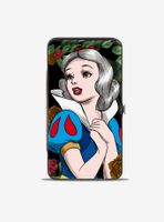 Disney Snow White Pose Sketch Roses Hinged Wallet