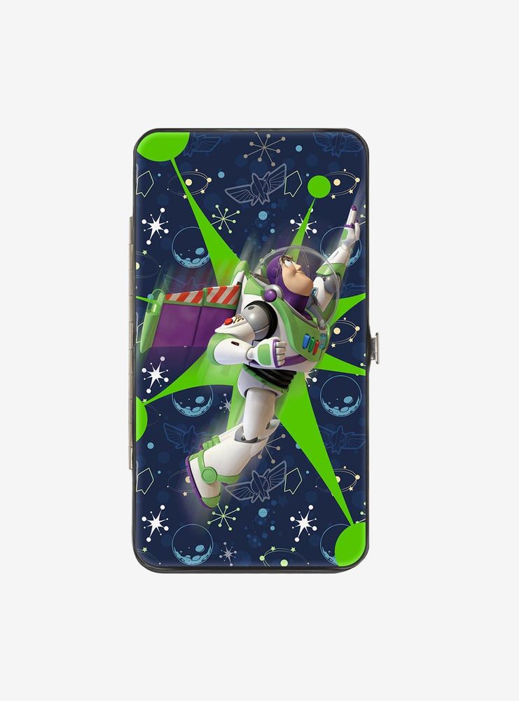 Disney Pixar Toy Story Buzz Lightyear Flight Space Ranger Logo Hinged Wallet