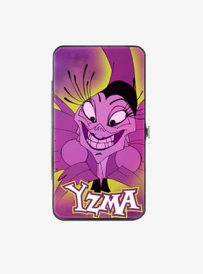 Disney The Emperor's New Groove Yzma Smiling Pose Fish Icon Fuschias Hinged Wallet
