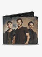 Supernatural Dean Sam Castiel Nothing In Our Lives Is Simple Bi-Fold Wallet