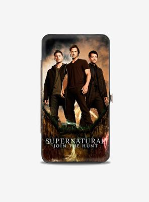 Supernatural Dean Sam Castiel Join The Hunt Hinged Wallet