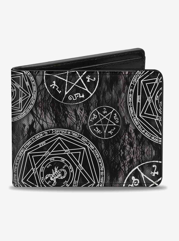 Supernatural Devils Trap Pentagrams Bi-Fold Wallet