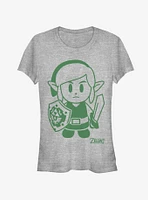 Nintendo The Legend of Zelda: Link's Awakening Link Avatar Outline Girls T-Shirt