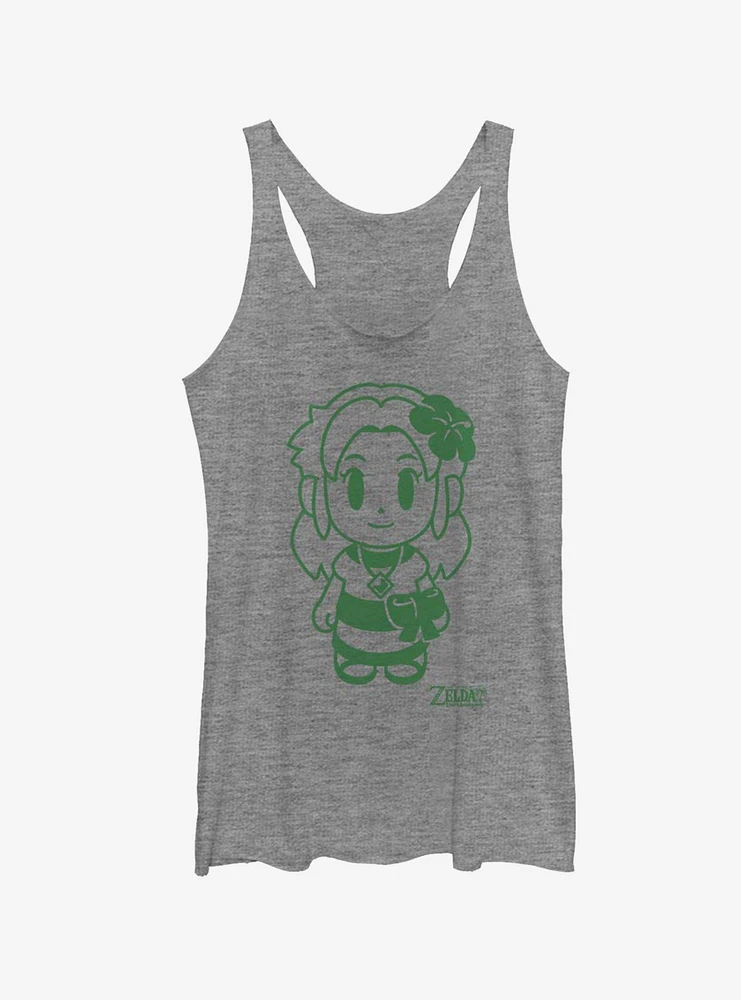 Nintendo The Legend of Zelda: Link's Awakening Marin Avatar Outline Girls Tank