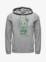 Nintendo The Legend of Zelda: Link's Awakening Marin Avatar Outline Hoodie