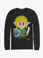 Nintendo The Legend of Zelda: Link's Awakening Link Avatar Color Long-Sleeve T-Shirt