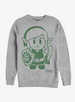 Nintendo The Legend of Zelda: Link's Awakening Link Avatar Outline Sweatshirt