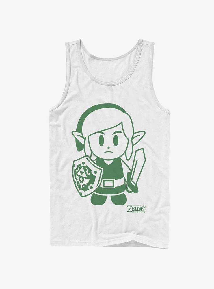 Nintendo The Legend of Zelda: Link's Awakening Link Avatar Outline Tank