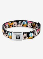 Disney Classic Character Faces Seatbelt Buckle Dog Collar