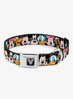 Disney Classic Character Faces Seatbelt Buckle Dog Collar