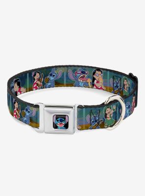 Disney Lilo & Stitch 5 Scene Blocks Seatbelt Buckle Dog Collar