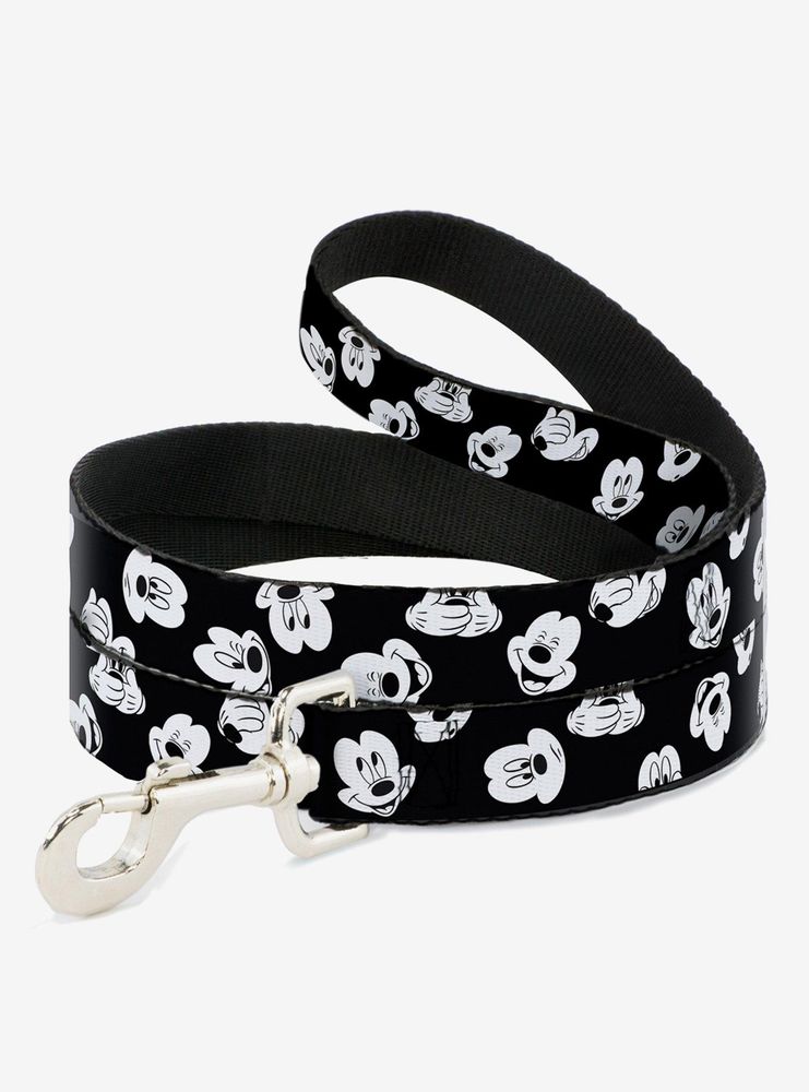 Disney Mickey Mouse Expressions Scattered Dog Leash