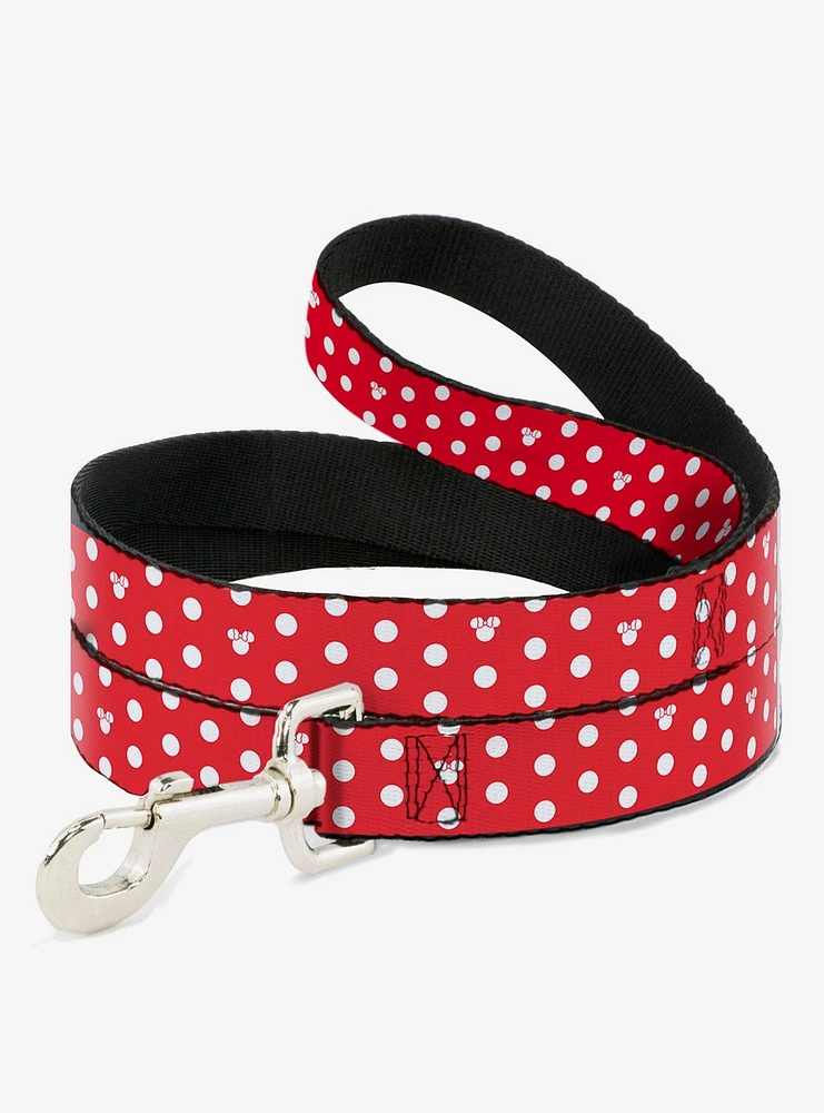Disney Minnie Mouse Polka Dot Mini Silhouette Dog Leash