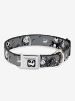 The Nightmare Before Christmas Jack And Sally Cemetery Scene Seatbelt Buckle Dog Collar