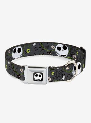 The Nightmare Before Christmas Jack Expressions Halloween Seatbelt Buckle Dog Collar