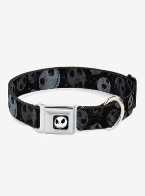 The Nightmare Before Christmas Jack Expressions Scattered Weather Seatbelt Buckle Dog Collar