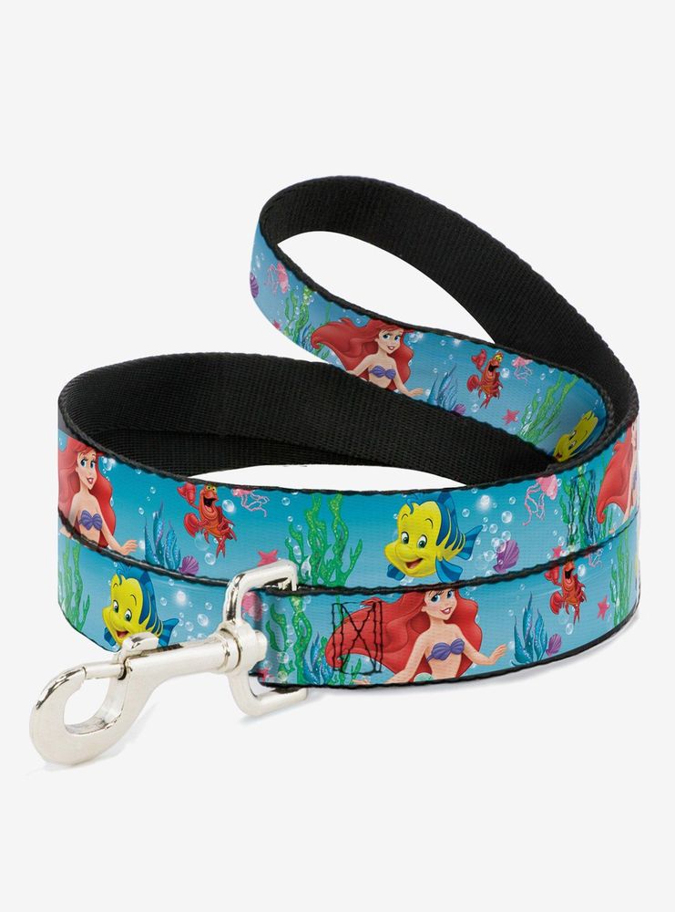 Disney The Little Mermaid Ariel Sebastian Flounder Scene Dog Leash