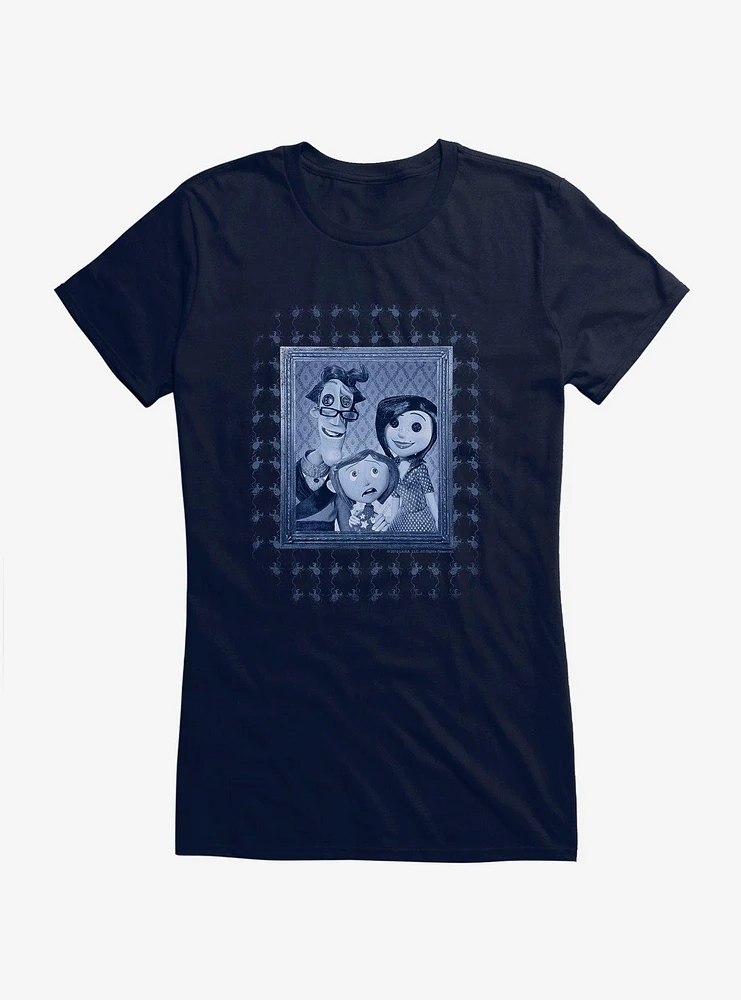 Coraline Family Portrait Girls T-Shirt