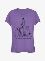 The Addams Family Portrait Simple Girls T-Shirt