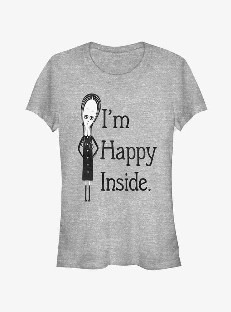 The Addams Family Happy Inside Girls T-Shirt