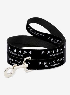 Friends The Television Series Logo Black White Multi Color Dog Leash 6 Ft