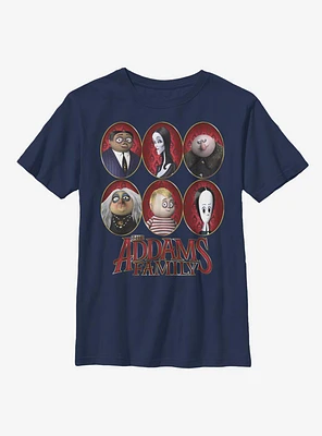 The Addams Family Portraits Youth T-Shirt