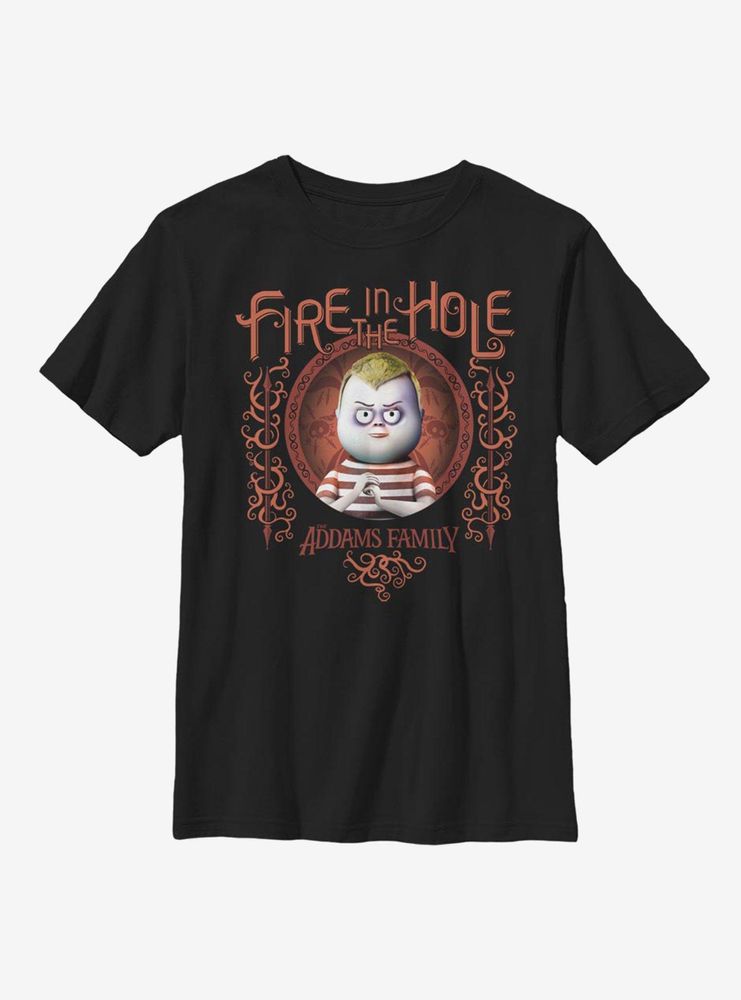 The Addams Family Fire Hole Youth T-Shirt