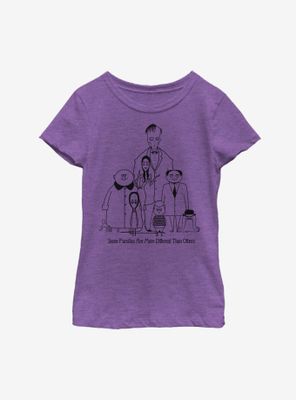 The Addams Family Classic Portrait Youth Girls T-Shirt