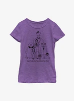 The Addams Family Classic Portrait Youth Girls T-Shirt
