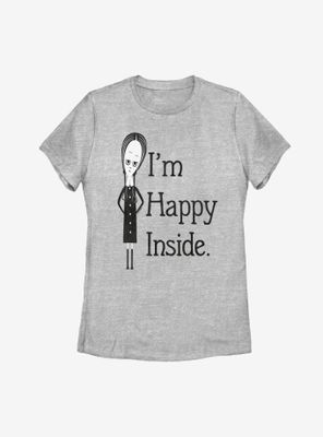 The Addams Family Happy Inside Womens T-Shirt