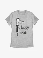 The Addams Family Happy Inside Womens T-Shirt