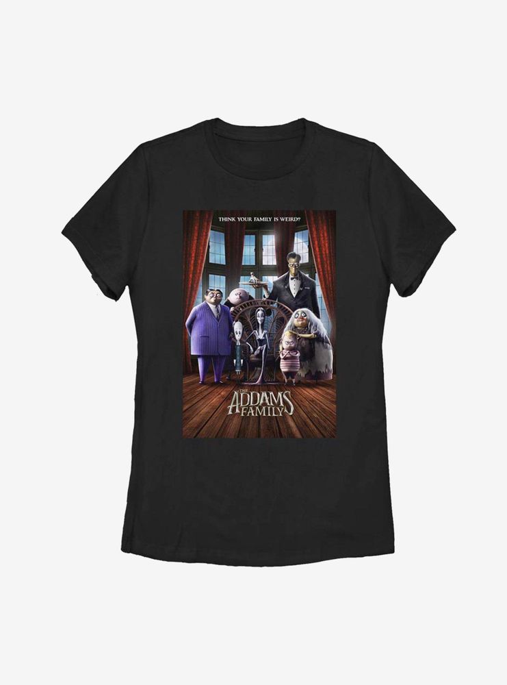 The Addams Family Theatrical Poster Womens T-Shirt