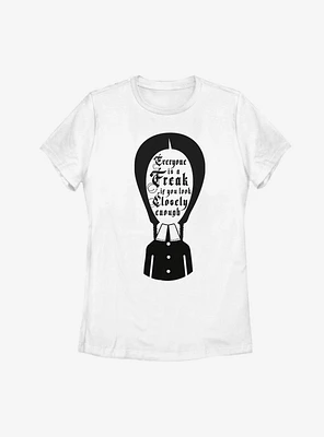 The Addams Family Wednesday Everyone Is A Freak Womens T-Shirt