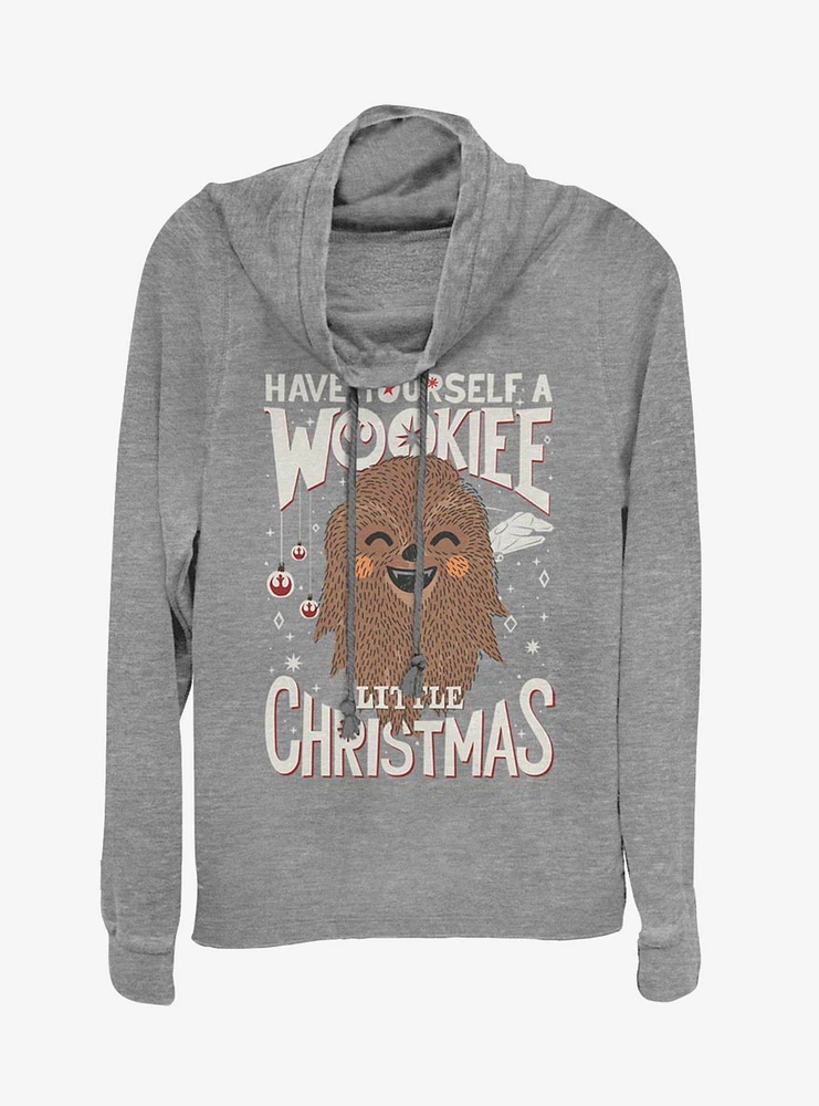Star Wars Wookiee Christmas Cowl Neck Long-Sleeve Girls Top