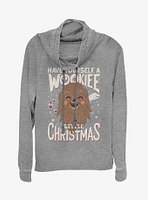 Star Wars Wookiee Christmas Cowl Neck Long-Sleeve Girls Top