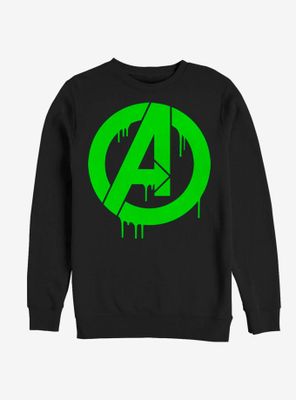 Marvel Avengers Green Slime Logo Sweatshirt