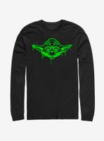 Star Wars Green Yoda Drip Long-Sleeve T-Shirt