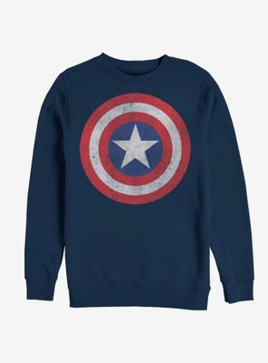 Marvel Captain America Classic Shield Logo Sweatshirt