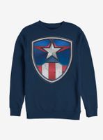 Marvel Captain America Classic Shield Crest Sweatshirt