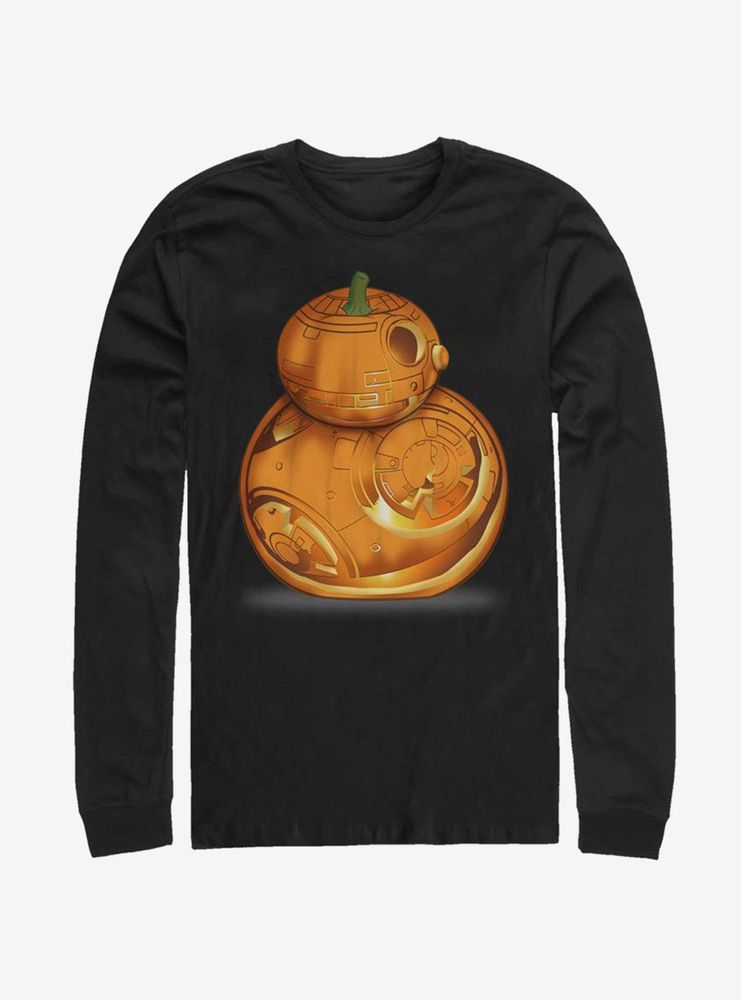 Star Wars Episode VII The Force Awakens BB-8 Pumpkin Long-Sleeve T-Shirt