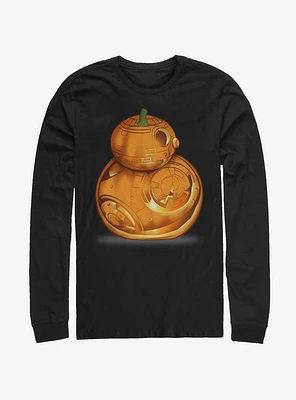 Star Wars Episode VII The Force Awakens BB-8 Pumpkin Long-Sleeve T-Shirt