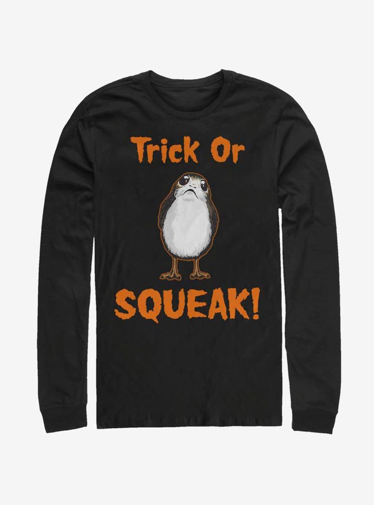 Star Wars Episode VIII The Last Jedi Trick Or Squeak Long-Sleeve T-Shirt