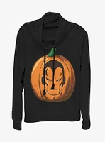 Marvel Iron Man Pumpkin Cowlneck Long-Sleeve Womens Top