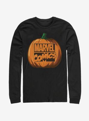 Marvel Pumpkin Logo Long-Sleeve T-Shirt