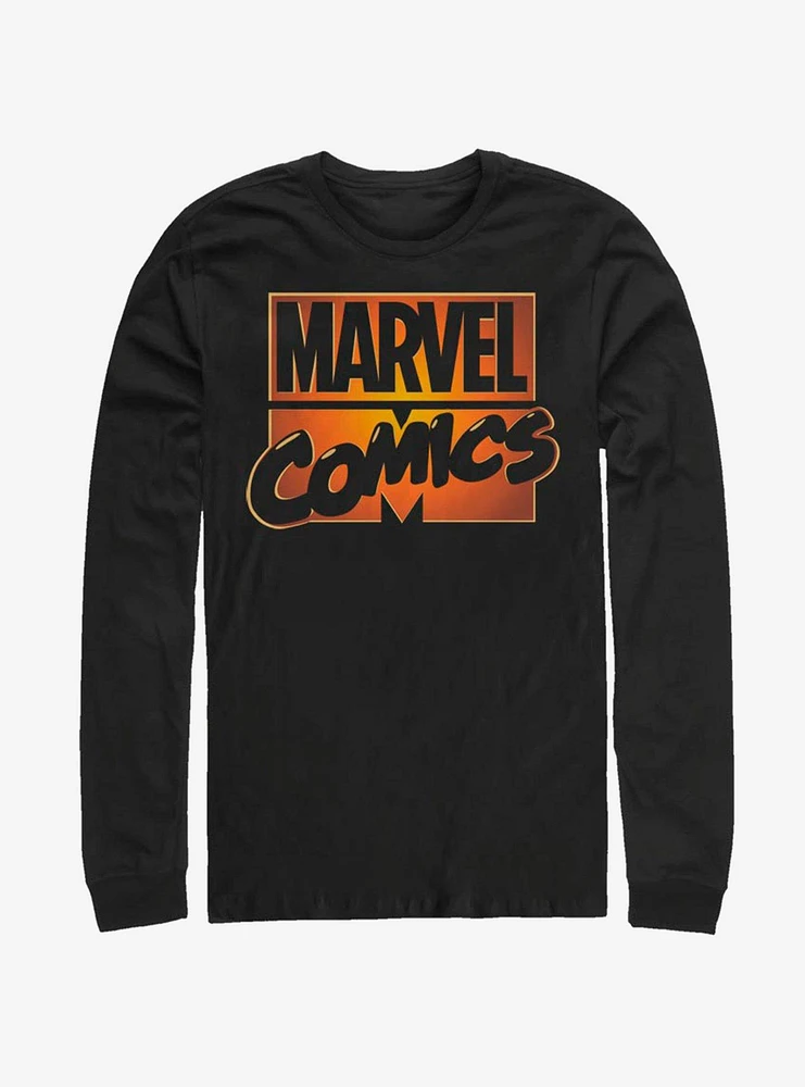 Marvel Comics Orange Glow Long-Sleeve T-Shirt