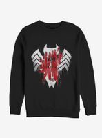 Marvel Spider-Man Warped Logo Sweatshirt